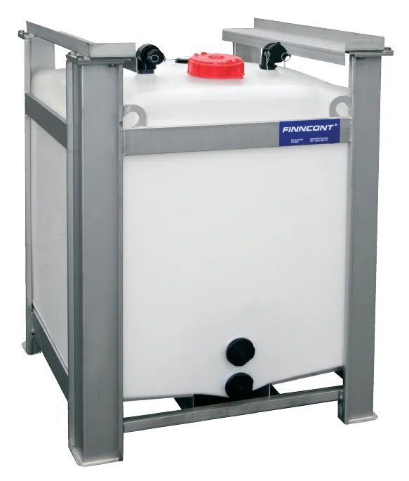 Finncont PCPE proceskontainer med PE-tank i rustfrit stel