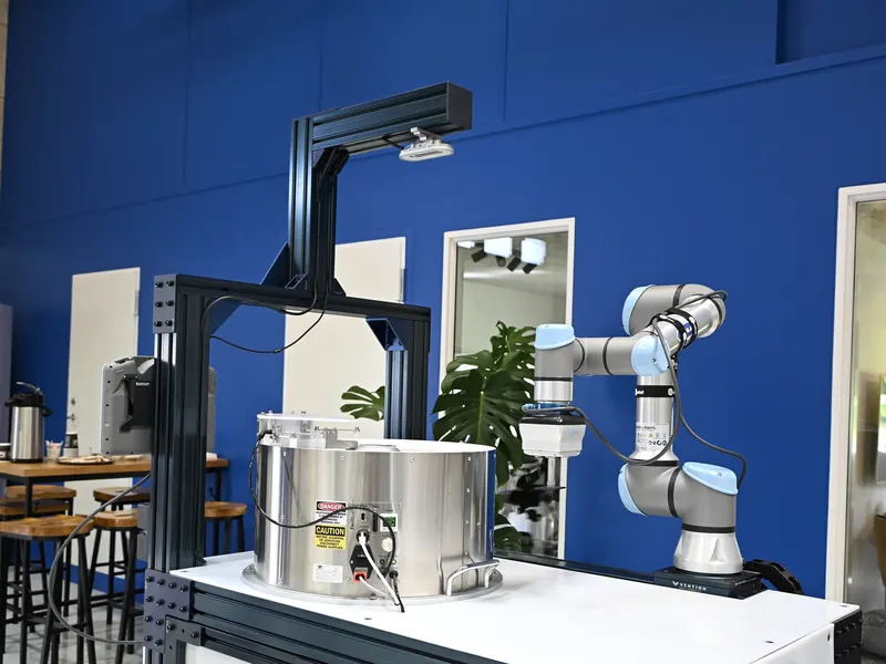 Cobot i Velmos showroom